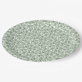 Waterverf Shamrock Clover Patterned Papieren Bordje (Gekanteld)