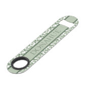 Waterverf Shamrock Clover Patterned Speed Flessenopener (Voorkant Gekanteld)