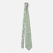 Waterverf Shamrock Clover Patterned Stropdas (Achterkant)