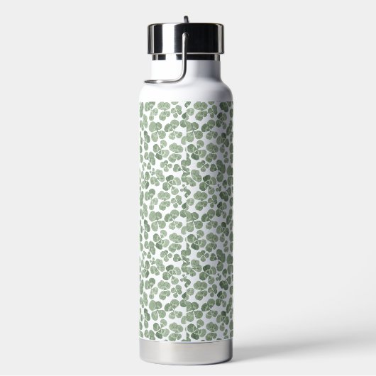 Waterverf Shamrock Clover Patterned Waterfles (Rechts)