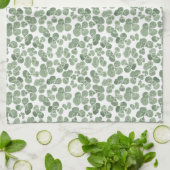 Waterverf Shamrock Clover St. Patrick's Day Theedoek (Gevouwen)