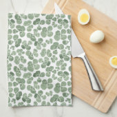 Waterverf Shamrock Clover St. Patrick's Day Theedoek (Quarter Fold)