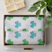 Waterverf Shamrock Pattern Tissuepapier (Geschenk)