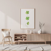 Waterverf Shamrock Poster