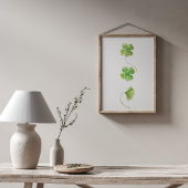 Waterverf Shamrock Poster