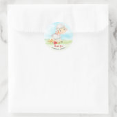 Waterverf Sheep Boerderij Hartelijk dank Ronde Sticker (Tas)