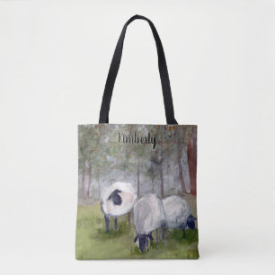 Waterverf Sheep - Gepersonaliseerd Draagtas