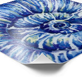 Waterverf Shell foto afdrukken Foto Afdruk (Hoek)