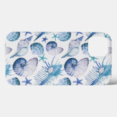 Waterverf Shells Case-Mate iPhone Case (Achterkant (horizontaal))