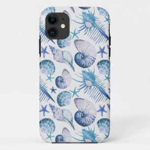 Waterverf Shells iPhone 11 Hoesje
