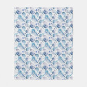 Waterverf Shells Fleece Deken (Voorkant)