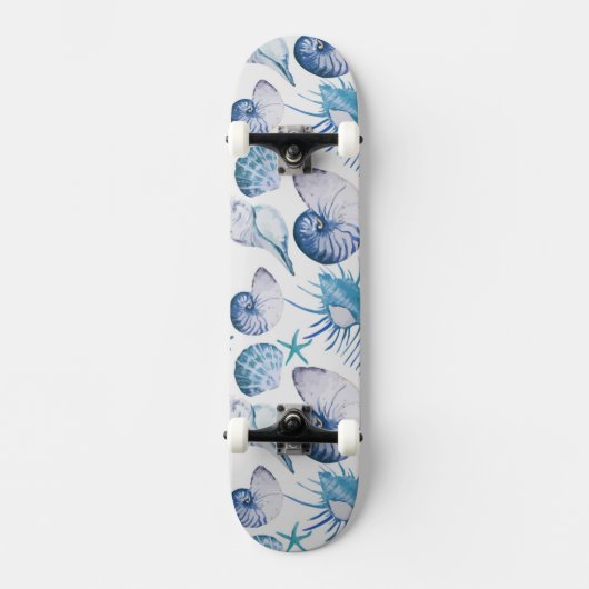 Waterverf Shells Skateboard (Voorkant)
