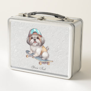 Waterverf Shih Tzu Metal Lunch Box