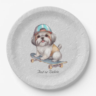 Waterverf Shih Tzu Papier Bord