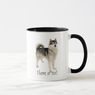 Waterverf Siberian Husky Malemute Dog Pet Aangepas Mok