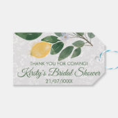 Waterverf Siciliaans Vrijgezellenfeest Lemons Cadeaulabel (Voorkant (Horizontaal))