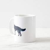 Waterverf Silhouette van Shepherd Black Koffiemok (Voorkant links)