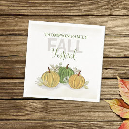 Waterverf Simple Pumpkin Gourd Herfst Festival Servet