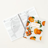 Waterverf Sinaasappel Citrus Recipe Notitieboek (Binnen)