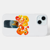 Waterverf sinaasappel en rode klaprozen Case-Mate iPhone case (Achterkant (horizontaal))
