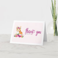 Waterverf Sinaasappel Kattenhanden Paarse Bloemen