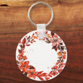 Waterverf sinaasappel sleutelhanger (Voorkant)