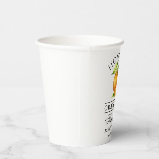 Waterverf Sinaasappels Weddenschap Hartelijk dank Papieren Bekers (Rechts)