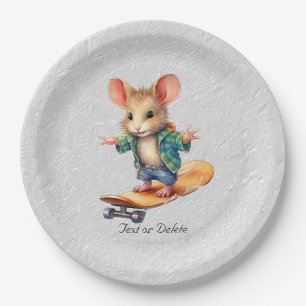 Waterverf Skateboard Mouse Papier Bord