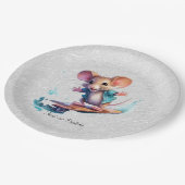 Waterverf Skateboard Mouse Papier Bord (Gekanteld)