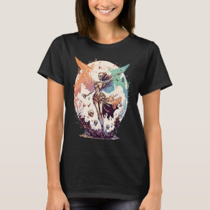 Waterverf Skeleton Fairy Gothic Fairycore Grunge T-shirt