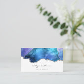 waterverf sky agate visitekaartje (Staand voorkant)