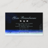 Waterverf Sky Clouds Sparking Diamonds Initialen Visitekaartje (Achterkant)