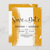 Waterverf Sla de datum op. De datum opslaan Briefkaart (Voorkant / Achterkant)