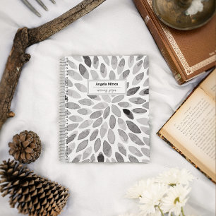 Waterverf slaat zwart-wit op maat notitieboek