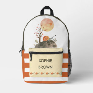 Waterverf slak landschap kleurrijke aangepaste naa bedrukte rugzak