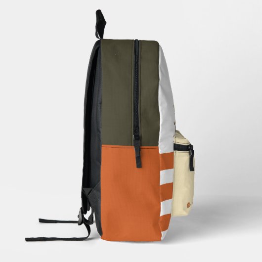 Waterverf slak landschap kleurrijke aangepaste naa bedrukte rugzak (Links)