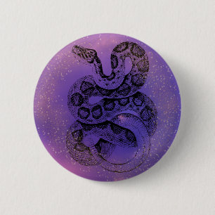 Waterverf slang ronde button 5,7 cm