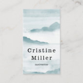 Waterverf slecht bergen visitekaartje (Voorkant)