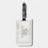 Waterverf Sloth Moon Crown Bagagelabel (Achterkant verticaal)