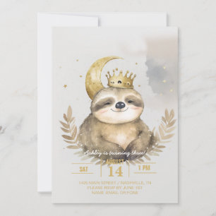 Waterverf Sloth Moon Crown Kaart