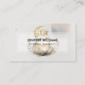 Waterverf Sloth Moon Crown Visitekaartje (Voorkant)