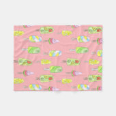 Waterverf smakelijk dessert-ijskarton fleece deken (Voorkant (Horizontaal))