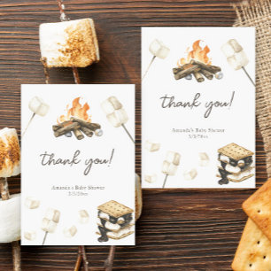 Waterverf S'more Baby Shower Bedankt