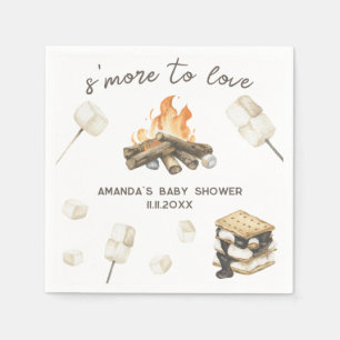 Waterverf S'more Baby shower Servet