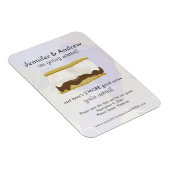 Waterverf S'mores Paars Sla de datum op Magneet (Rechterzijde)