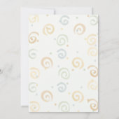 Waterverf Snail verjaardagsfeestje Kaart (Achterkant)