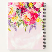 Waterverf Snake & Floral Personalized Journal Notitieboek (Achterkant)