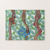 Waterverf Snake Lover Python Boa Legpuzzel (Horizontaal)