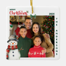 Waterverf sneeuwman één foto feestelijke kerst