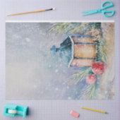 Waterverf Sneeuwnachtlamp Fir Bauble kerst Tissuepapier (Craft)